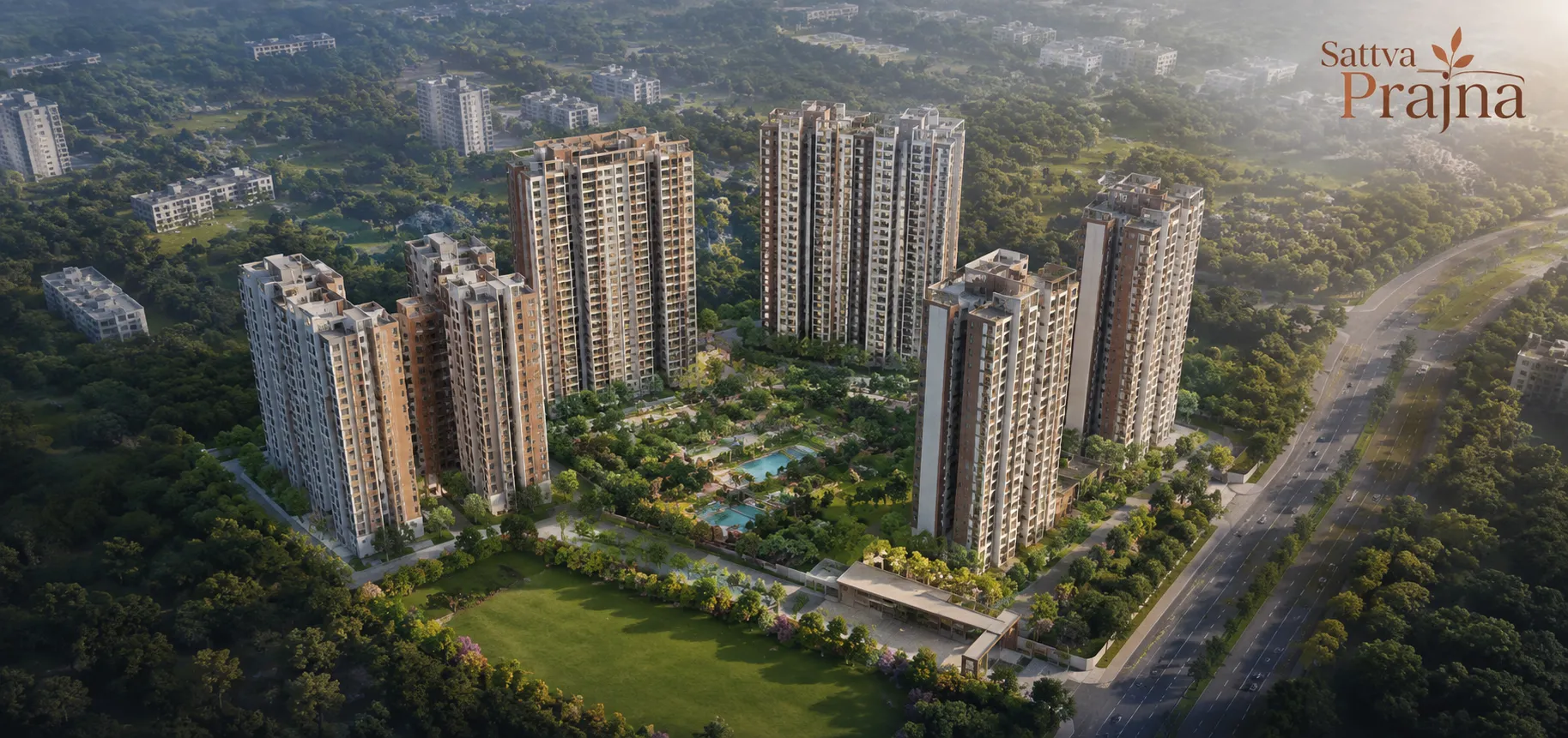 Sattva Prajna Arial View